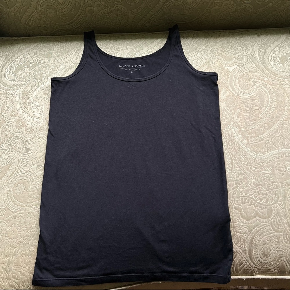Banana Republic Black Tank Top Size L